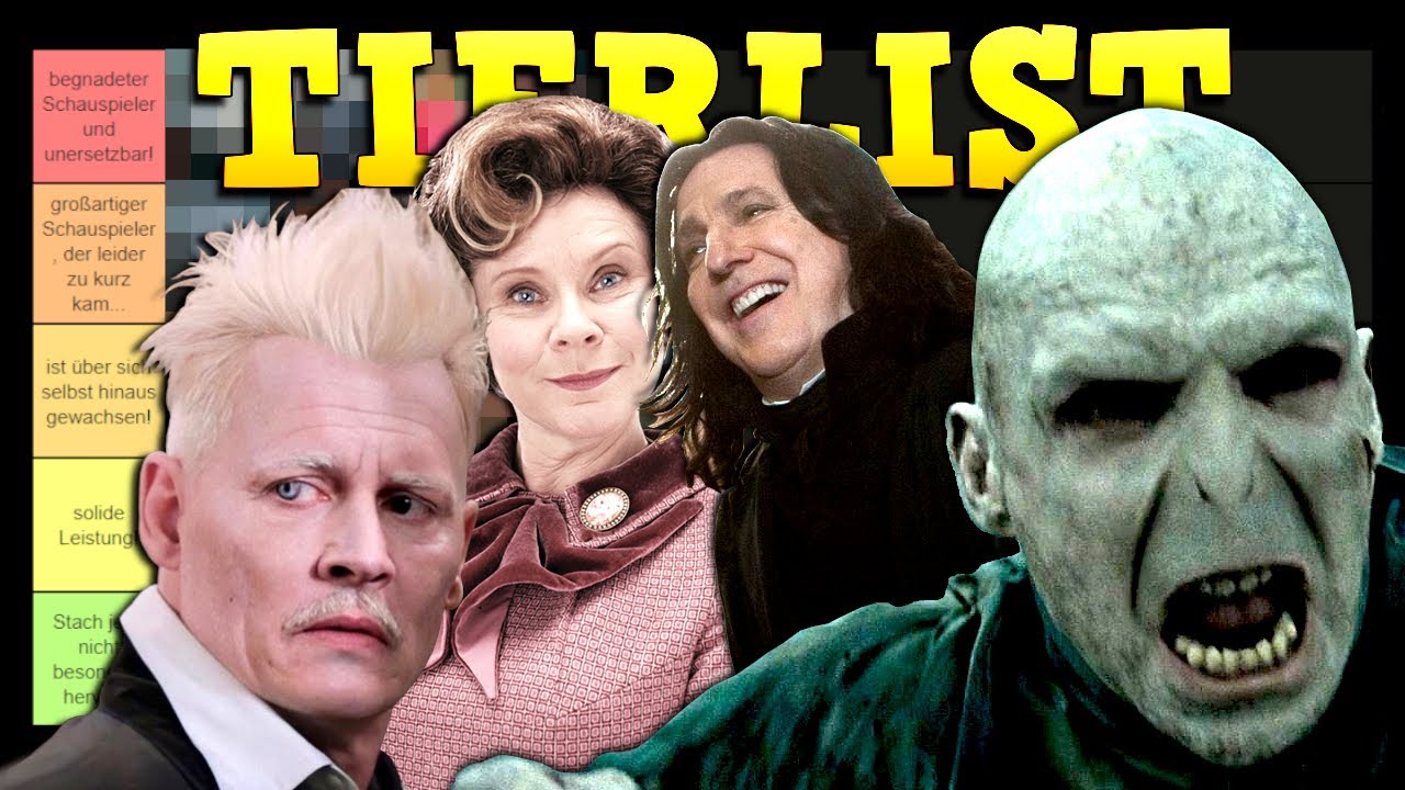 Ich RANKE Harry Potter SCHAUSPIELER | Harry Potter Tierlist