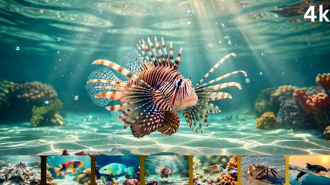 Underwater relaxing music Beautiful   #4k @LoveAll168 