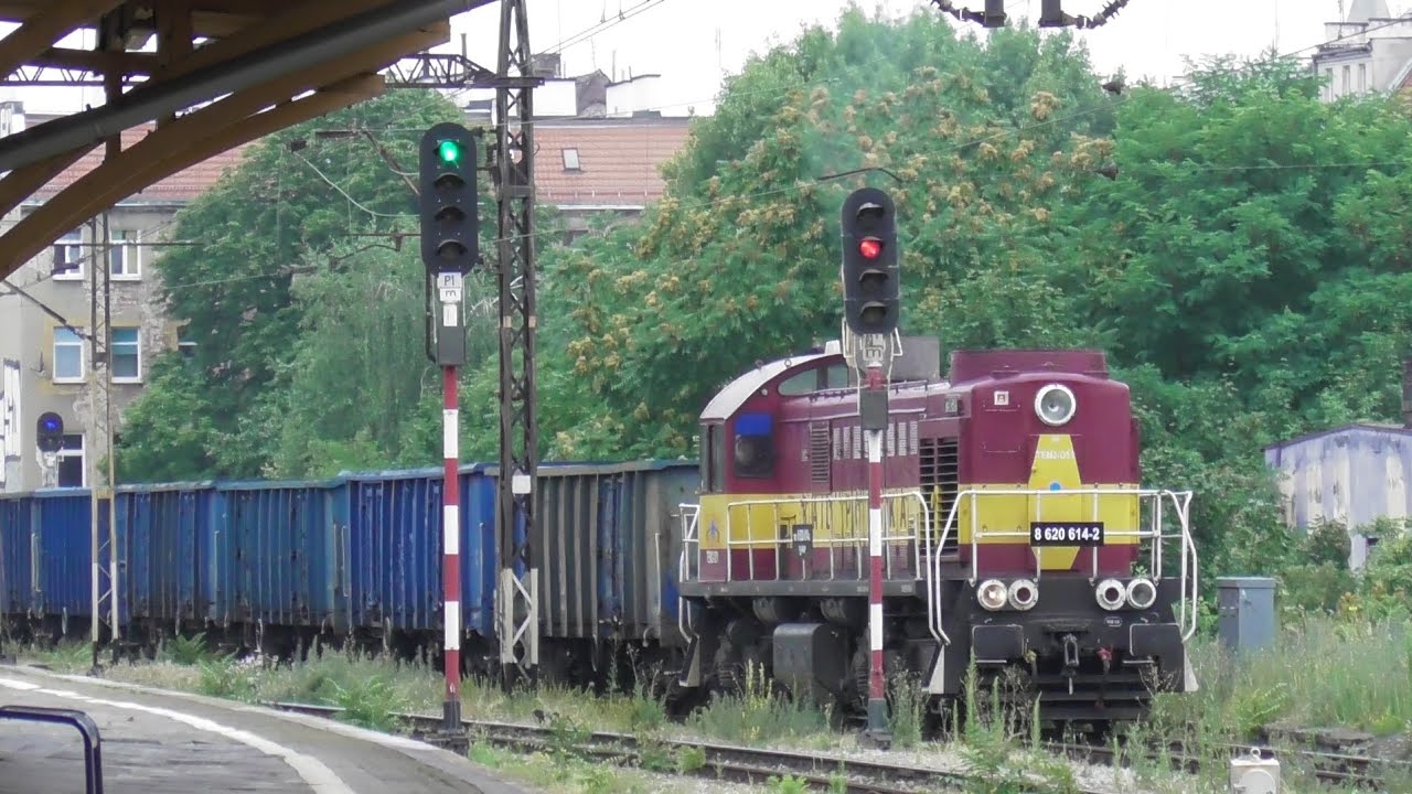 TEM2-051 Rail Polonia podczas manewrów nieopodal elektrociepłowni we Wrocławiu / Wrocław Nadodrze