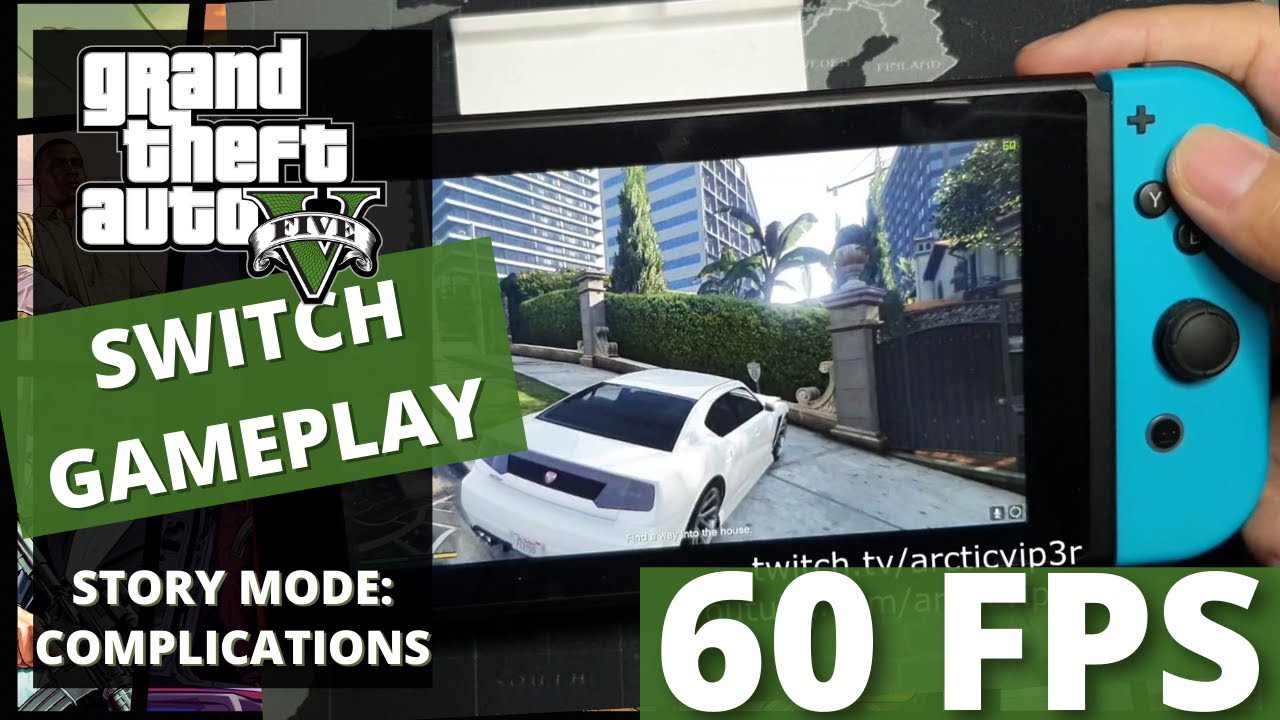 GTA 5 - Nintendo Switch Gameplay: Mission #3 - Complications 60 FPS