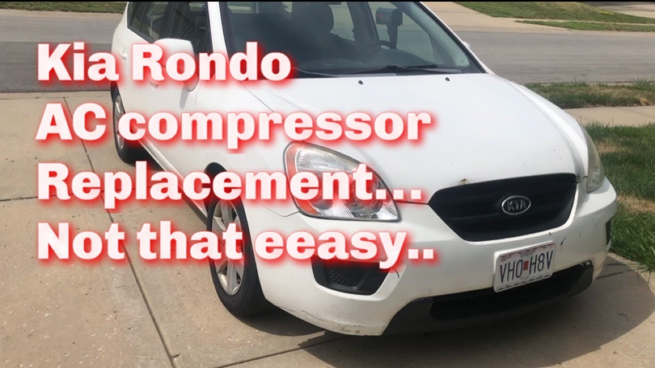 Kia Rondo AC Compressor Replacement - Now I understand why they do bypass belt when this fails