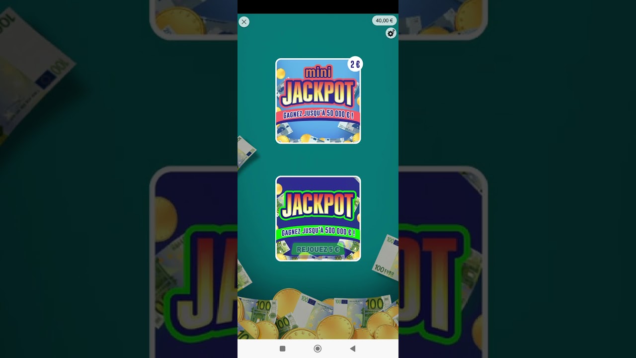 jackpot vs cash vs 10 ou 200 FDJ en ligne