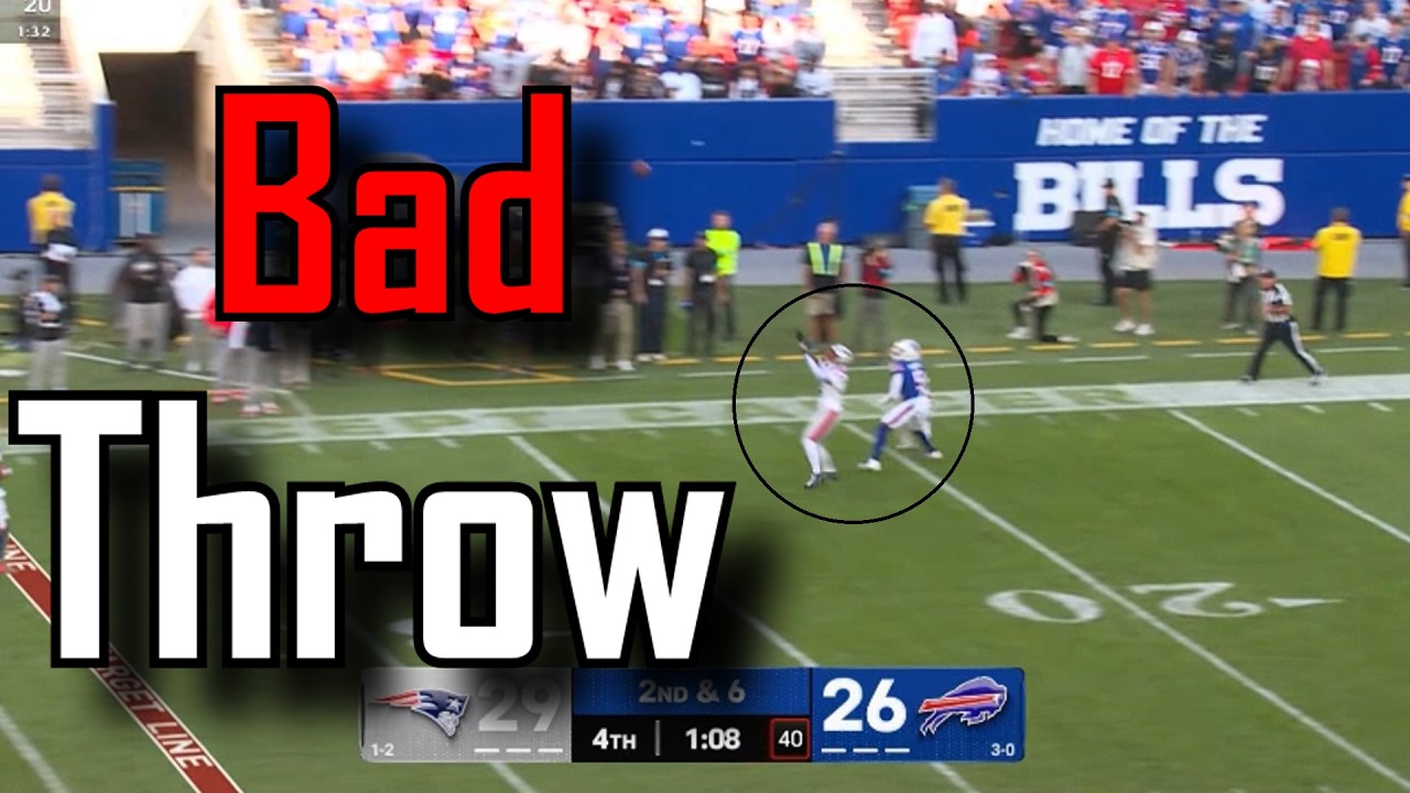 Джош Аллен бросает УЖАСНЫЙ перехват, стоивший команде победы | Buffalo Bills против New England P...