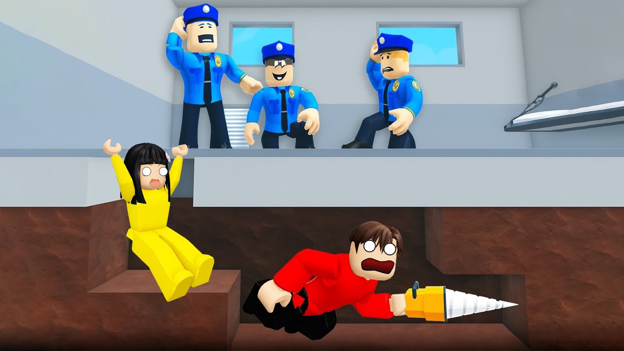Yuta Mio Dan Baby Celine Gali Tanah Untuk Kabur Dari Penjara Diam Diam | ROBLOX