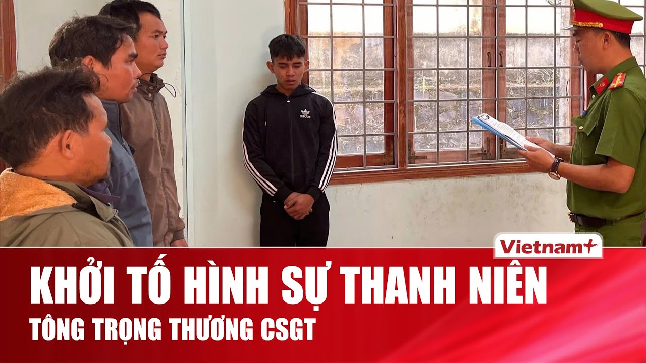 Khởi tố hình sự thanh niên không đội mũ bảo hiểm, “thông chốt” tông trọng thương CSGT