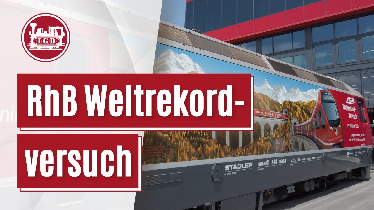 Pr&auml;sentation des RhB Weltrekordversuchs / Der l&auml;ngste Reisezug der Welt