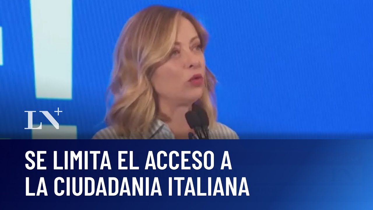 Nueva medida de Meloni: limitan el acceso a la ciudadanía italiana