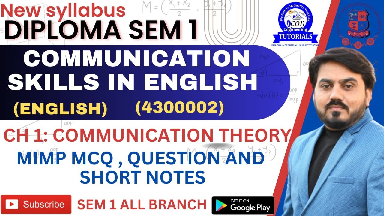 COMMUNICATION  THEORY MIMP MCQ AND QUESTION || COMMUNICATION SKILL IN ENGLISH | MIMP IN ENGLISH#gtu