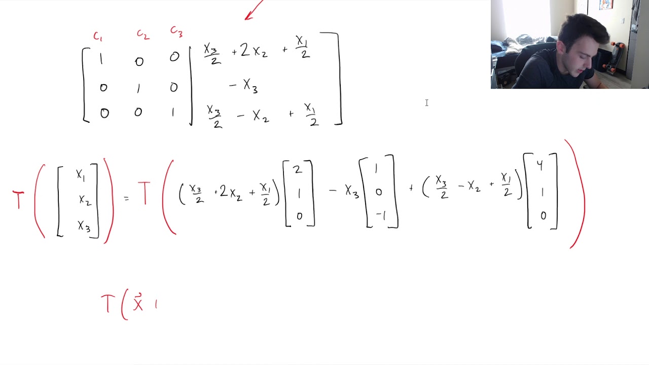 How to Determine Standard Matrix of Linear Transformation - Linear Algebra