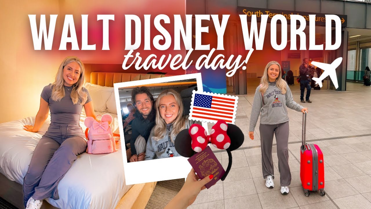 WALT DISNEY WORLD TRAVEL DAY VLOG! ✈️ | Hilton Gatwick | No1 Lounge | Disney's All Star Music Resort