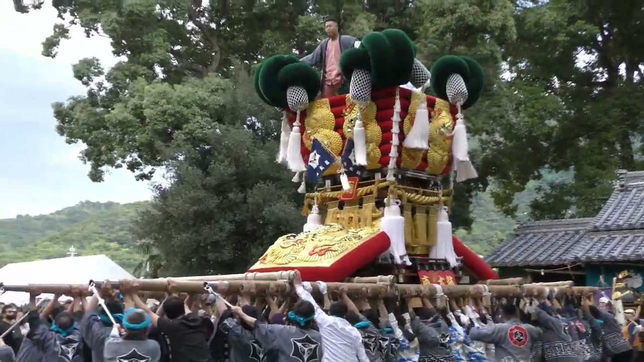 令和4年10月8日　南太鼓台・履脱八幡神社にて