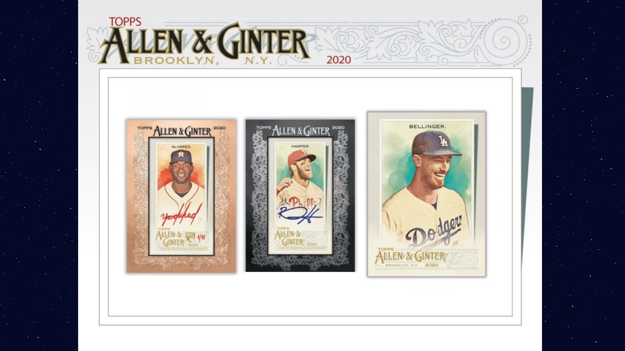 2020 Topps Allen & Ginter Baseball Hobby Box Break - 3 Hits Per!