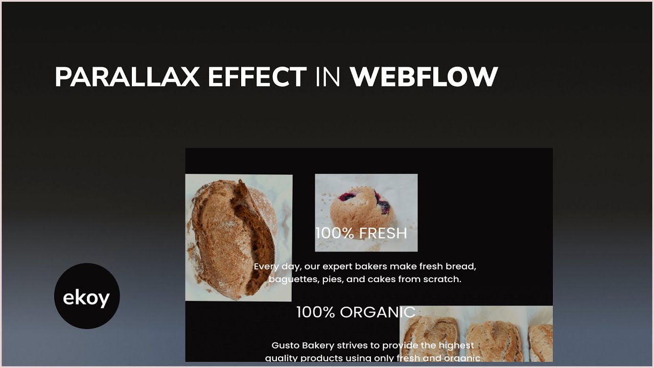 How to create a parallax scroll animation in webflow