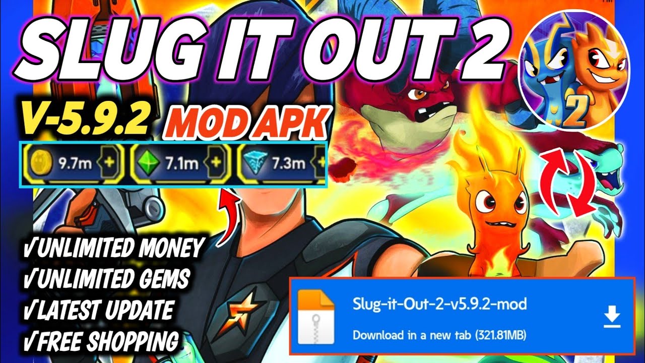 Slug it Out 2 Mod Apk | Slugterra 2 Mod Apk | Unlimited Resources 