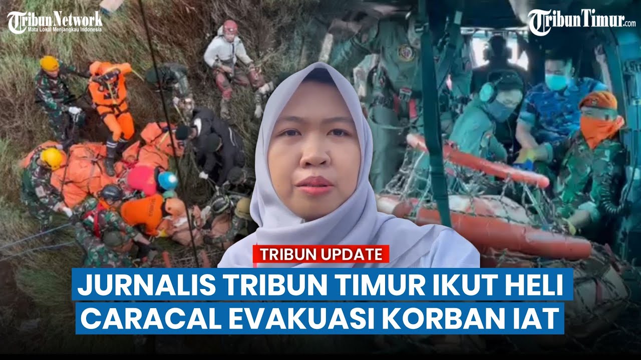 Jurnalis Tribun Timur Ikut Helikopter Caracal TNI AU Laporan Langsung Evakuasi Jenazah ATR 42-500