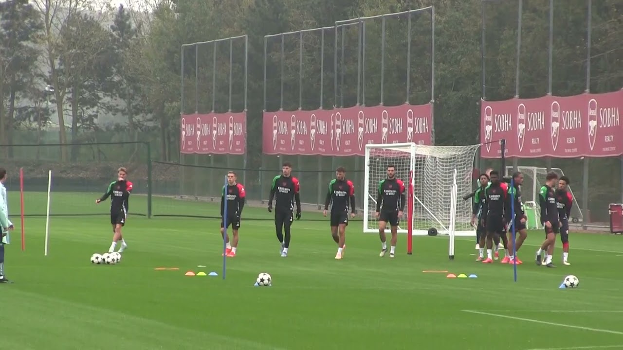 Arsenal training at Sobha Realty Training Centre London Colney.