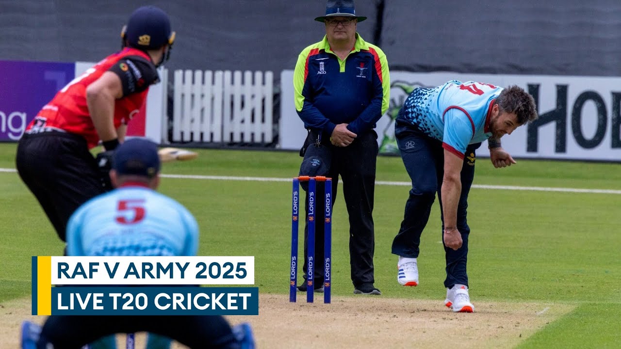 In full: RAF v Army | Inter Services T20 cricket 2025 | From the Nursery Ground, Utilita Bowl