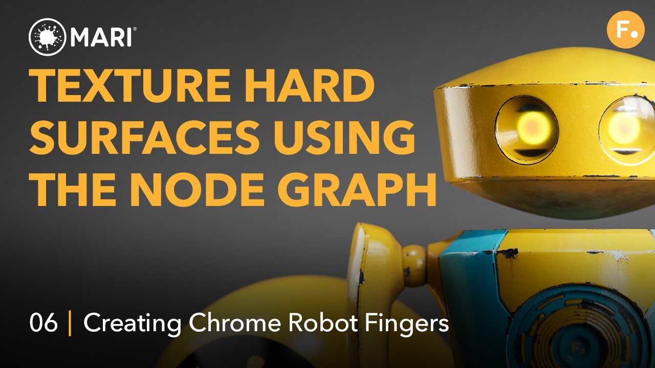 Texture Hard Surfaces Using Mari's Node Graph | 6: Creating Chrome Robot Fingers