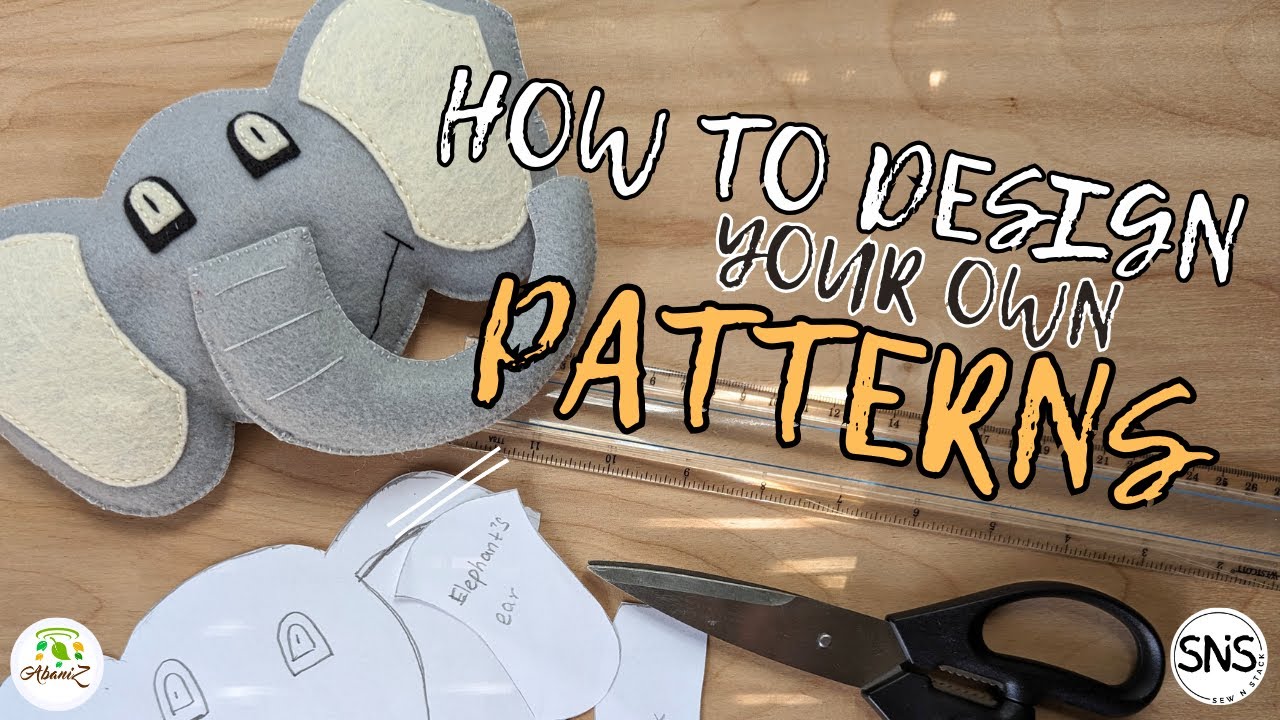 Designing my own felt patterns for my handmade small business | Sewing tutorial | making patterns