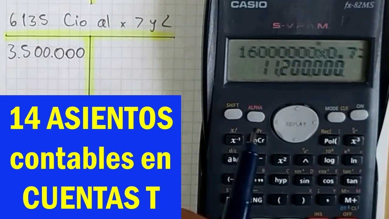 Taller de CUENTAS T resuelto → (Explicación DETALLADA)