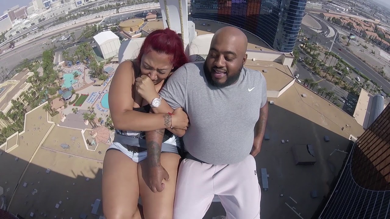 VIRAL VIDEO OF JENNA FREAKING OUT ON THE - VOODOO ZIPLINE IN LAS VEGAS