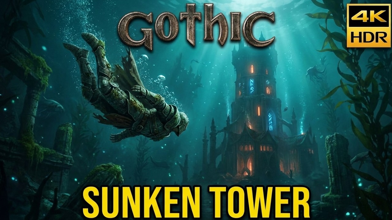Gothic 1 Remake - 4K/HDR Part 51 (ENG) - XARDAS SUNKEN TOWER