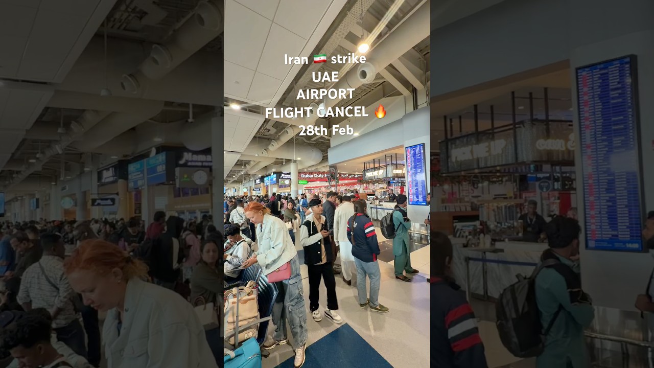 Iran strike UAE 🇦🇪 flight cancel Dubai airport new update 😒war Iran UAE Saudia Qatar airport 🚨