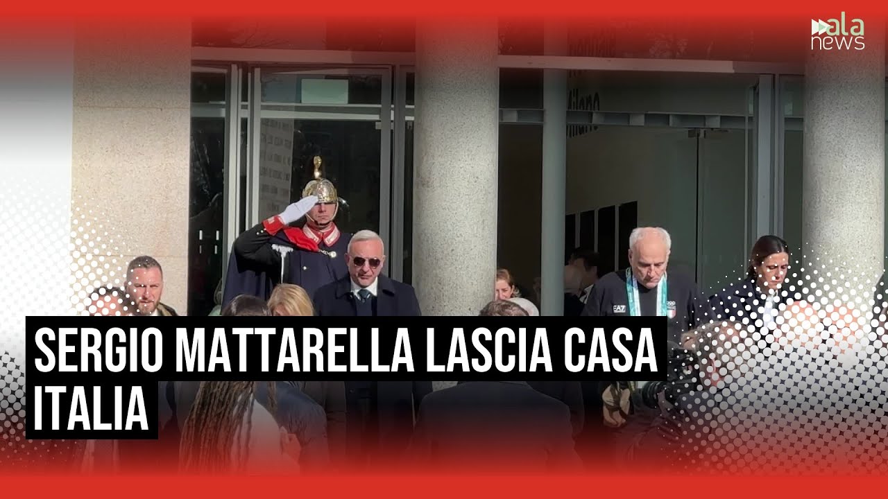 Milano Cortina, Sergio Mattarella lascia Casa Italia