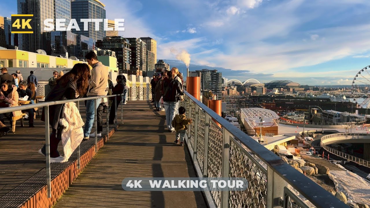 [4k] Discover SEATTLE : City Walk from the Market to Westlake : DOWNTOWN Virtual Tour - USA