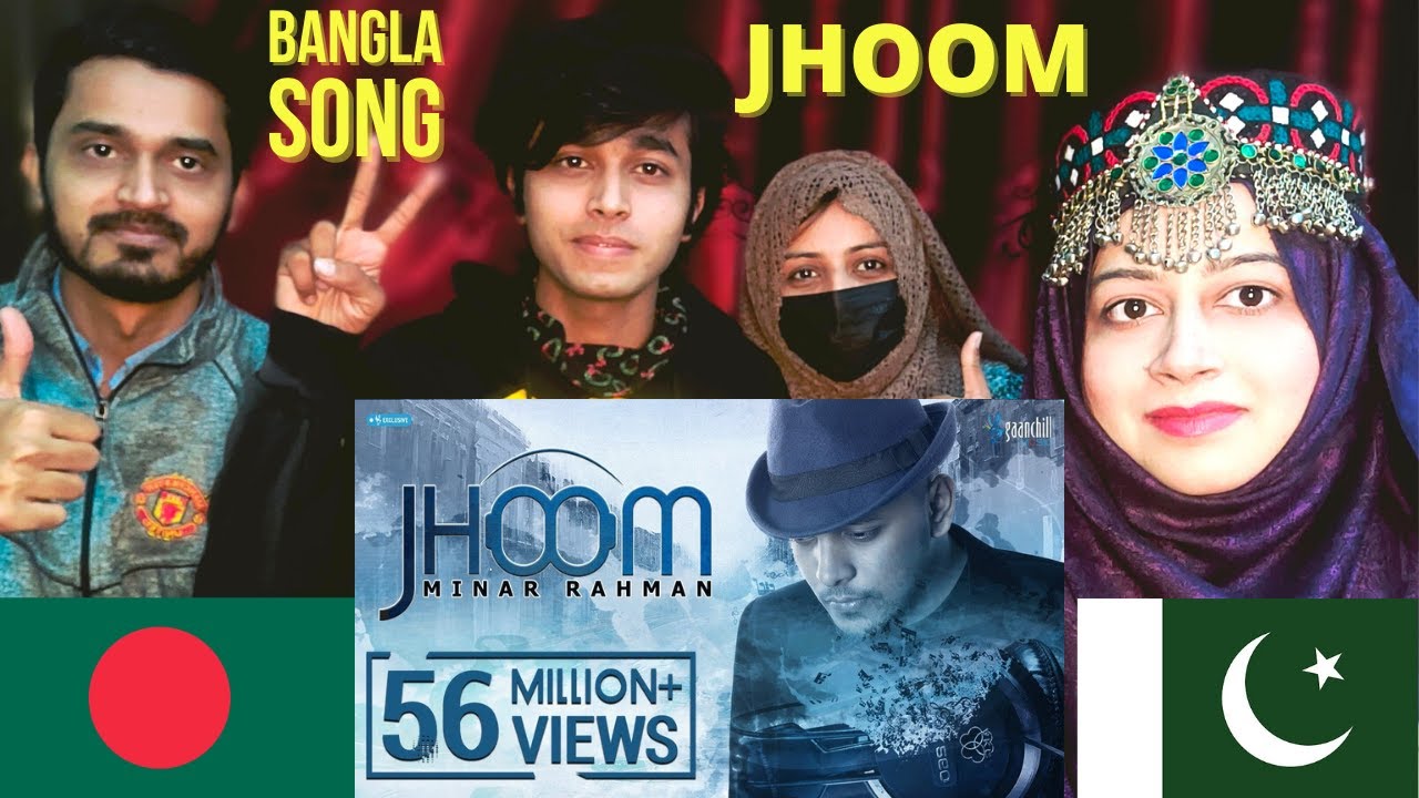 Pakistani Reaction on MINAR RAHMAN | JHOOM | Official Music Video | New Bangla Song
