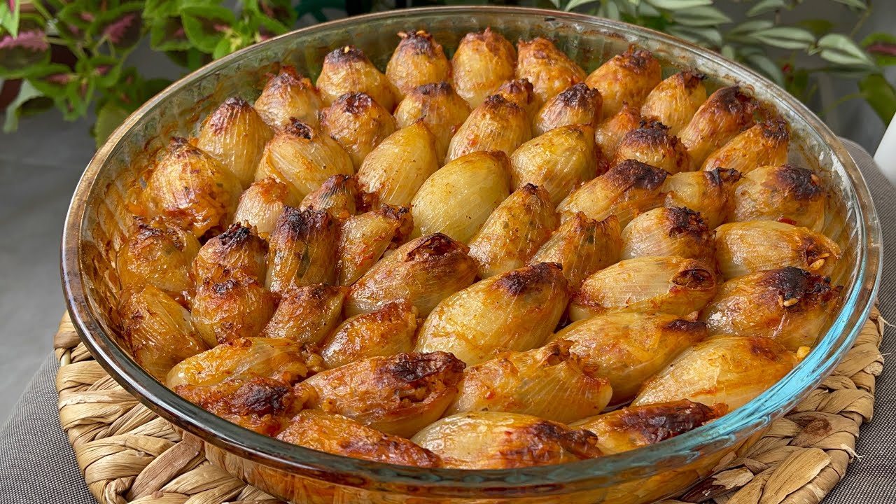📣Muhteşem Sosuyla ve Lezzetiyle SOĞAN DOLMASI Tarifi💯Soğan Yemeyenler Bile BAYILACAK😋