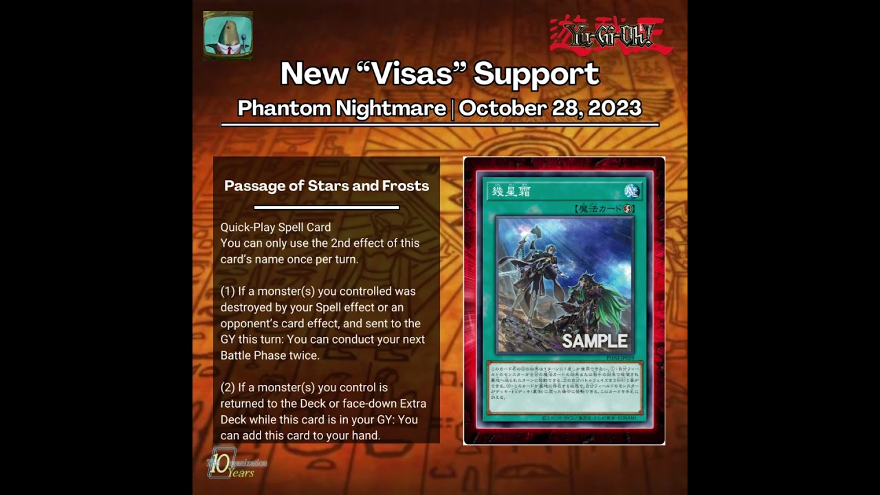 New &ldquo;Visas&ldquo; Support | Phantom Nightmare | October 28, 2023 #news #tcg #ocg #spoiler #visas #battle