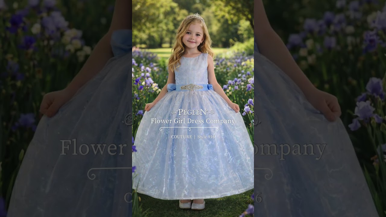 Somthing Blue by Pegeen Flower Girl Dress Company