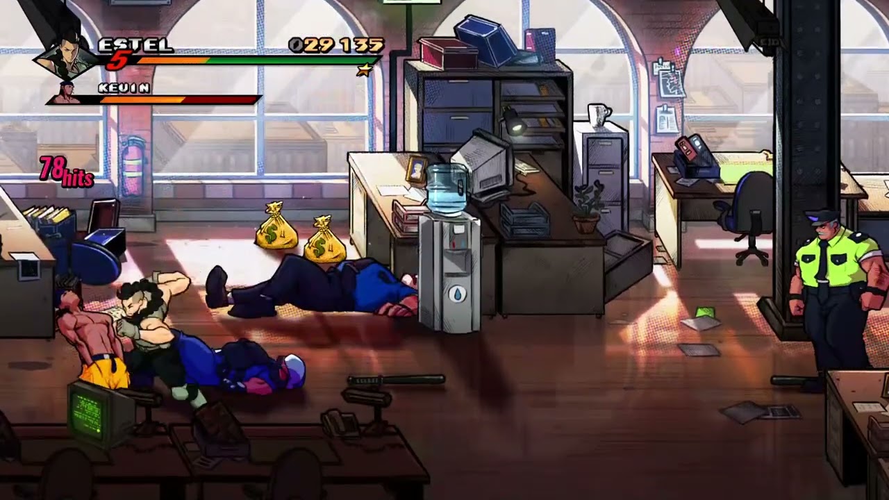 Estel - Streets Of Rage 4 Speedrun - Normal difficulty - Stage 2 (3:18)