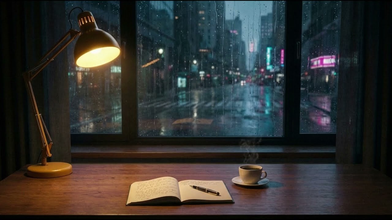 Playlist (가사X) 비오는 새벽 공부할때 듣는 음악 로파이 ☕ 차분한 플리