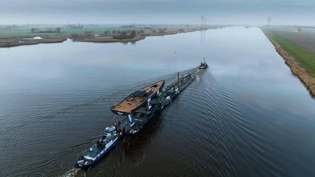 Nilaya on her way to Royal Huisman Amsterdam