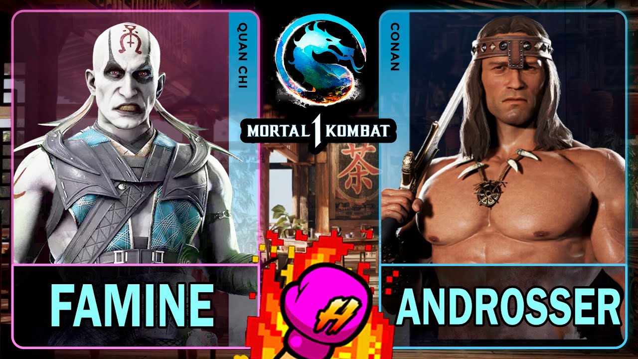 MK1 Голод (Куан Чи) против Андроссера (Конан) 🥊Mortal Kombat 1🥊4K 60ᶠᵖˢ