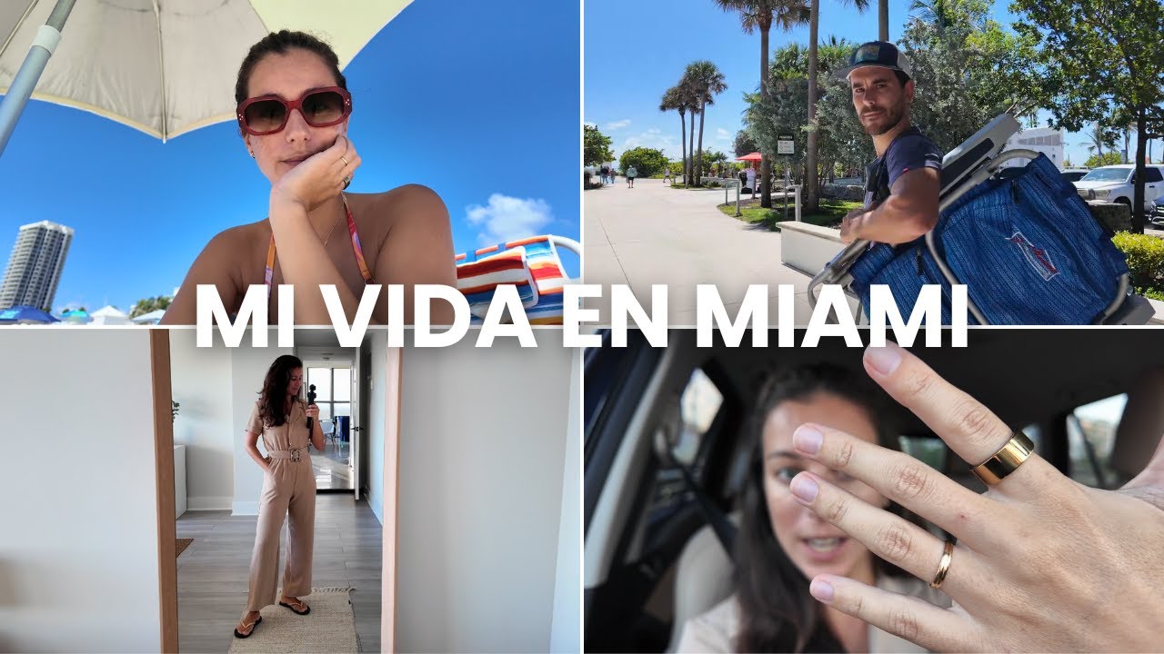 Un domingo de verano en Miami🌴Playa, anillo inteligente y compras semanales🌞 Vlog Elenyork