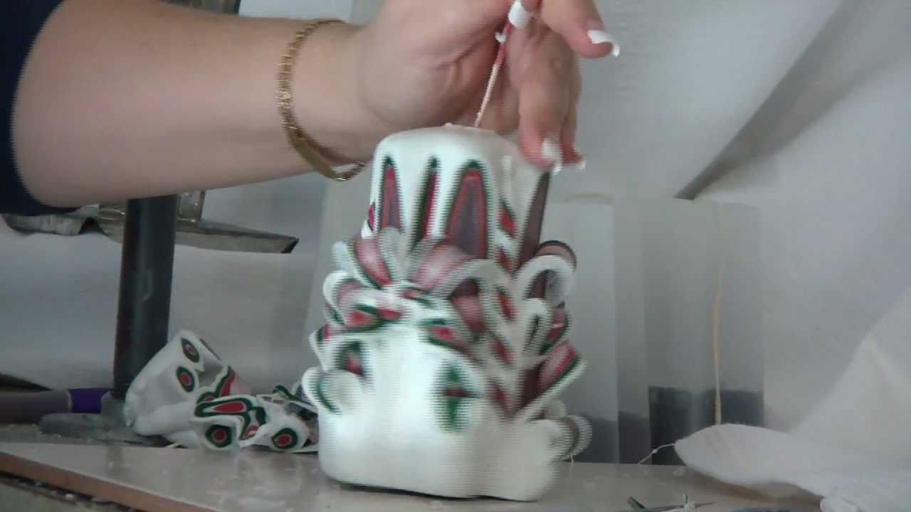 Como se hacen velas talladas