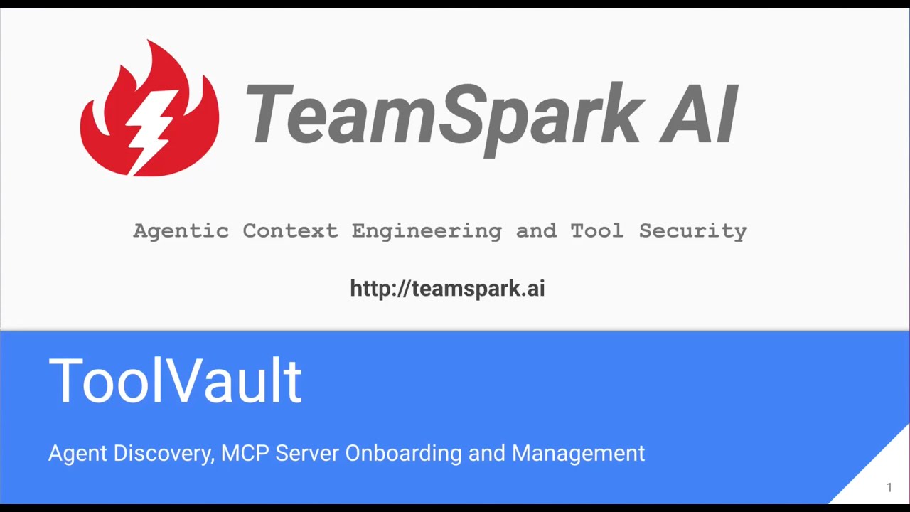 TeamSpark MCP ToolVault - Onboarding Clients and Servers