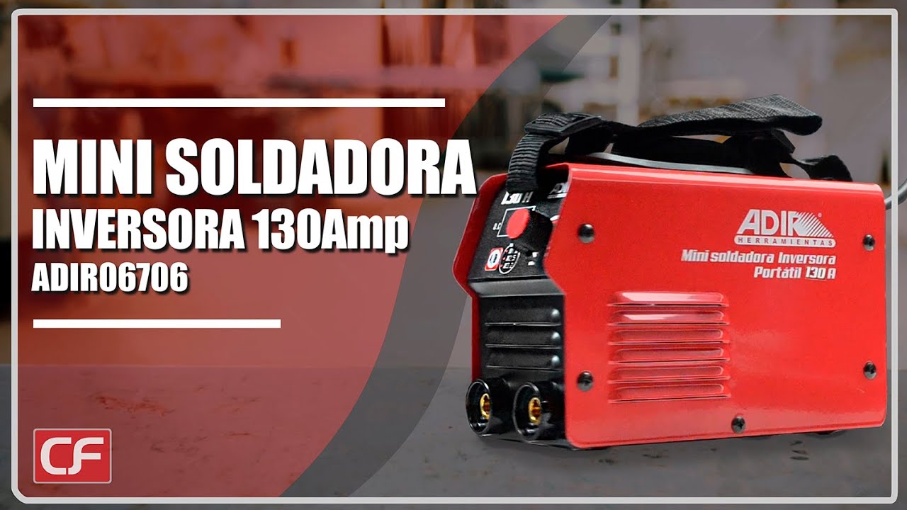 Mini Soldadora Inversora Portil 100 AMP ADIR 6706
