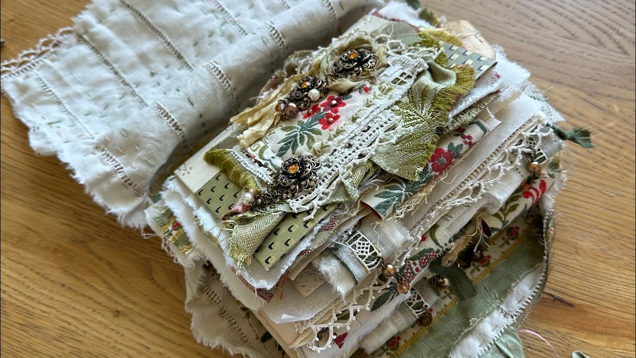 Green Vintage Style Junk Journal
