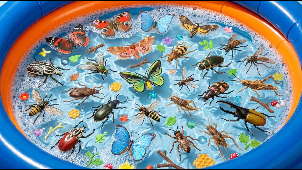 100 Insects For Kids: Bee Vs Wasp & Hornet Adventure | Toddler Learning Video