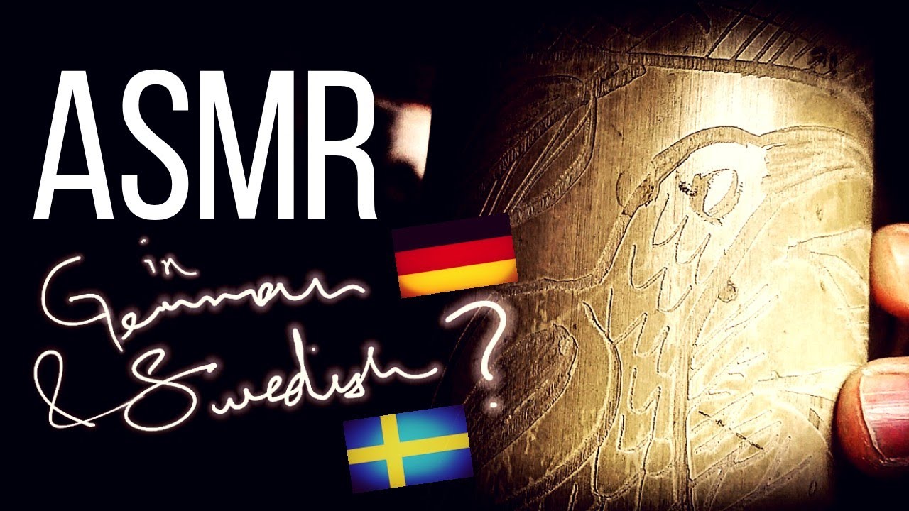ASMR | Learning German and Swedish (Sounds, Keyboard, Pencils, Tapping)