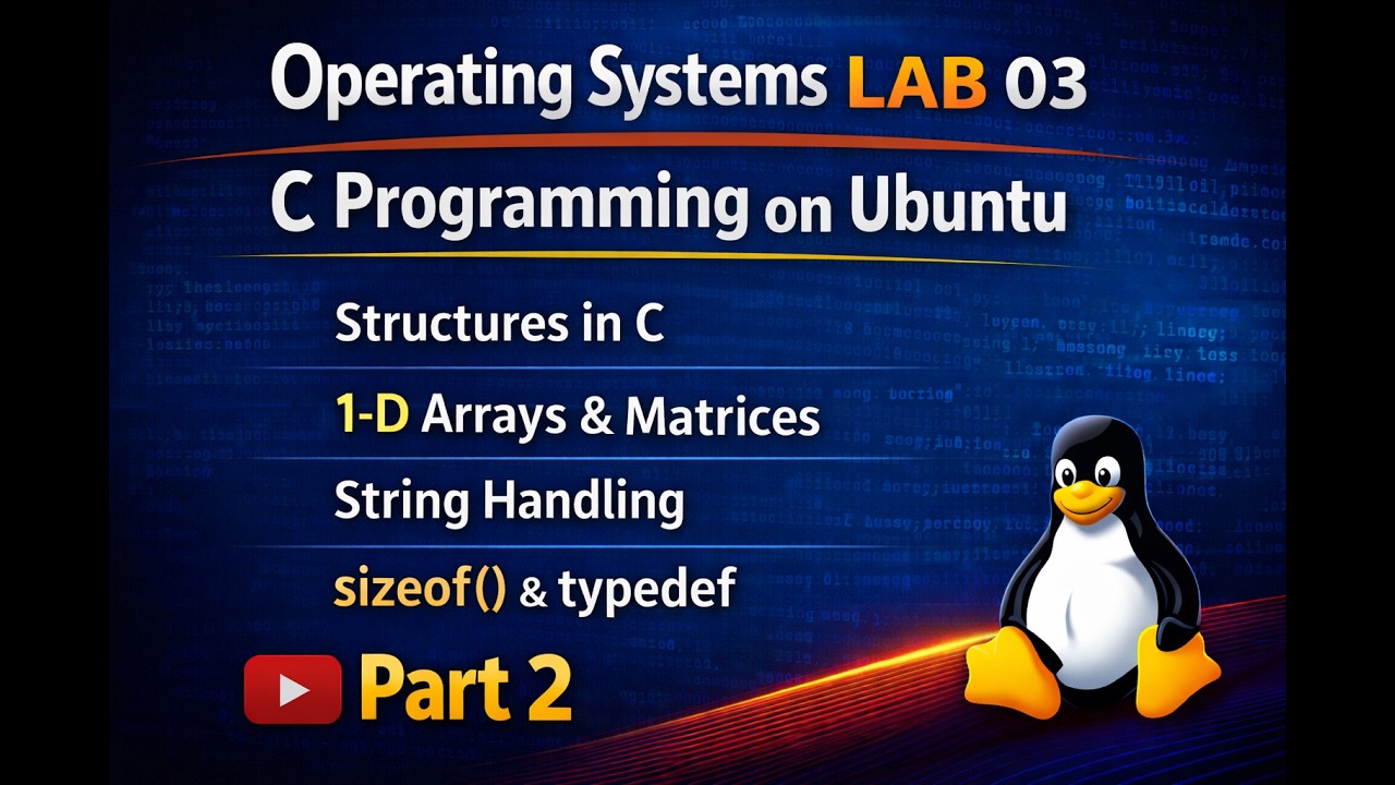 Operating Systems – Lab 03 – C Programming on Ubuntu Linux (Part 2)