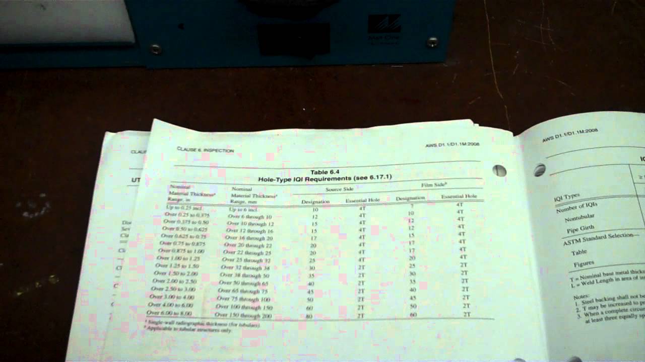 Hole Type IQI