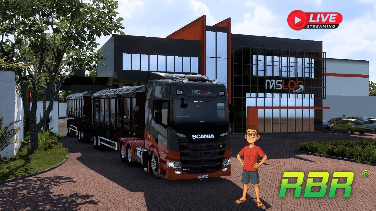 EURO TRUCK SIMULATOR2 | Mapa RBR 128 Players | Abadia Goías X Ribas D Rio Pardo | MSLOG  Versão 1.56