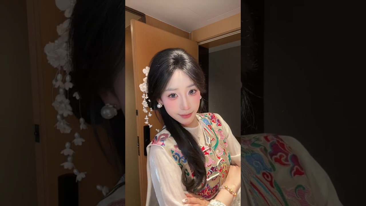 cute 🥰 girl hair wig#