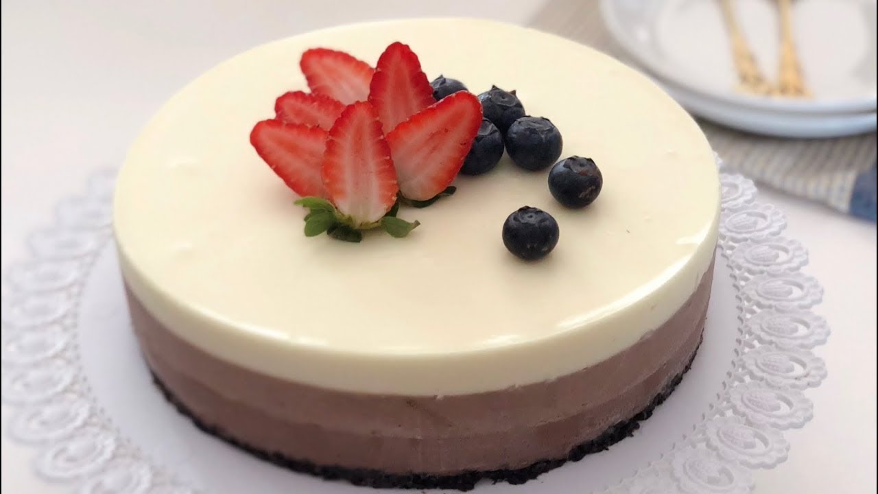 No-Bake Triple Chocolate Cheesecake 巧克力芝士蛋糕