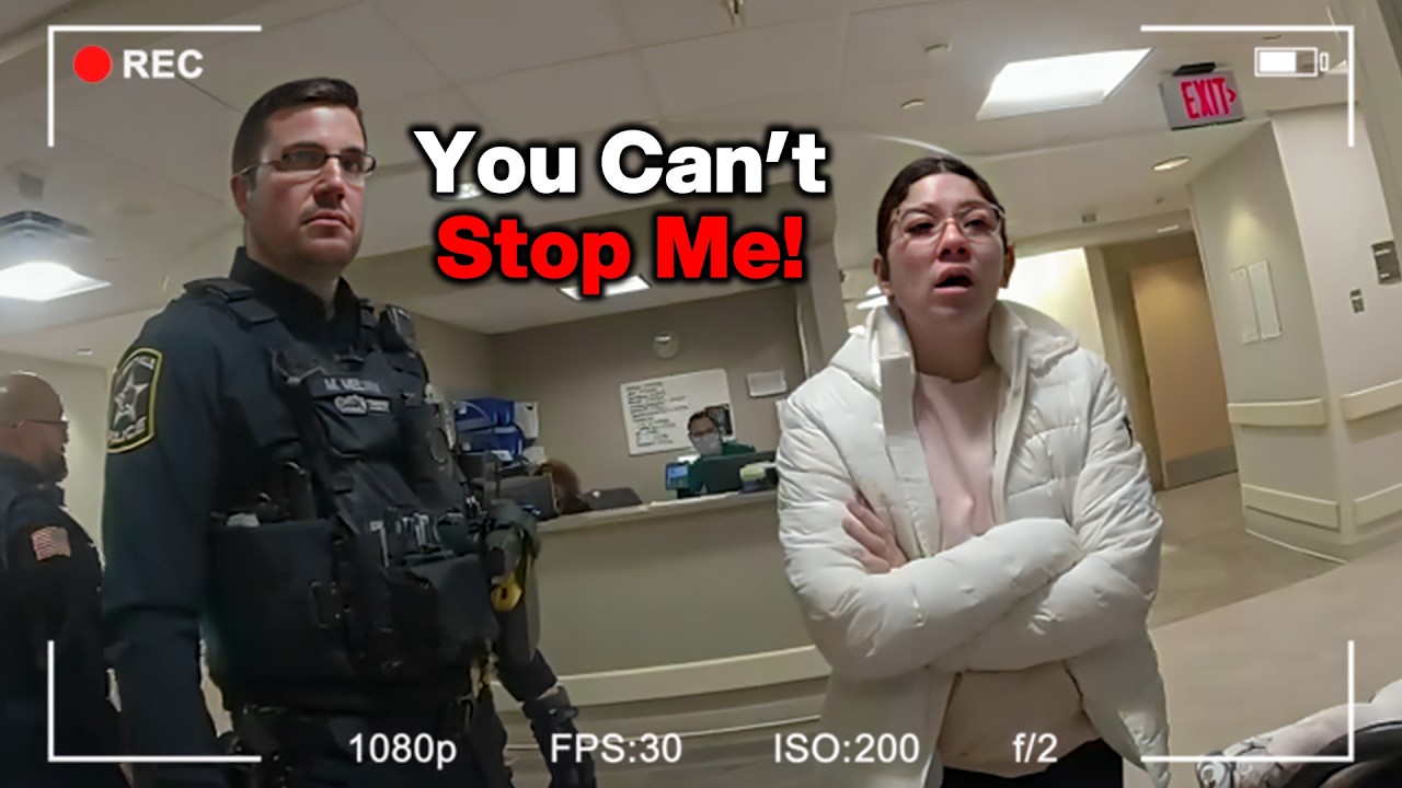 Hospital Visitor ERUPTS Into Violence When Police Arrive